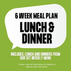 6 Week Meal Plan - Lunch & Dinner