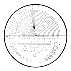 Tool, household: Mitutoyo Optional Reticle to suit 183 Series Pocket Comparators