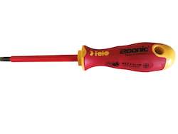 Tool, household: Felo 417 Ergonic Insulated Plus/Minus Screwdriver Size Z2 Hardened Tip