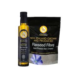 Organic Original Flax Seed Oil & Fibre Pack