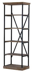 Furniture: TNC Metal Frame Recycled Fir 2 m Bookshelves