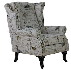 Furniture: TNC Wing Chair, Birdsong 2199