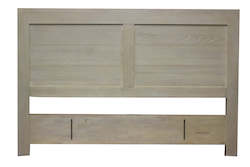 Furniture: TNC Solid Ash Wood Queen Bed Head