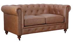 Furniture: TNC Chesterfield 2 Seater Sofa, Vintage Brown