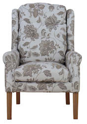 Furniture: TNC Ergonomic High Back Wing Chair, Soft Brown