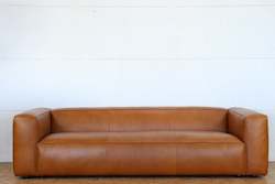 TNC 3-Seater Contemporary Sofa, Genuine Leather