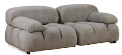 TNC Corduroy 2 Seater Sofa, 1363 Grey