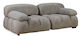 TNC Corduroy 2 Seater Sofa, 1363 Grey