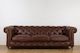TNC Brown Top Grain Leather Chesterfield 3-Seater Sofa