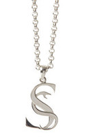 Clothing: Stolen girlfriends club - s-logo pendant, silver - trouble &. Fox + sidecar mens &. Womens clothing online - new zealand