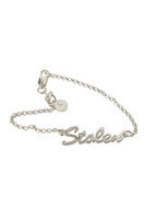 Stolen girlfriends club - stolen script bracelet, silver - trouble &. Fox + sidecar mens &. Womens clothing online - new zealand