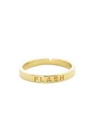 Flash - flash engraved stacker, gold - trouble &. Fox + sidecar mens &. Womens clothing online - new zealand