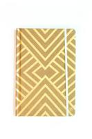Frank - A5 hardcover notebook, gold geometric - trouble &. Fox + sidecar mens &. Womens clothing online - new zealand