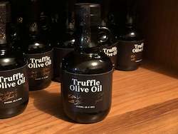 Frontpage: Truffle Infused Virgin Olive Oil. $45.00/250ml + GST