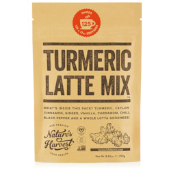 Turmeric Latte Mix 250g Refill Pack by Natures Harvest