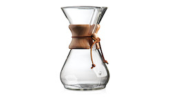 Coffee: 6 cup Chemex filter brewer