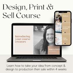 Design, Print and Sell Online Course