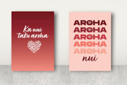 Stationery: Cards: NgÄ kÄri mihi - Love