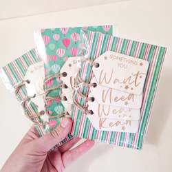 Want, Need, Wear, Read Gift tags - READY TO SEND