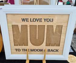 Mum Personalised 6x4 Photo Frame Cutout - READY TO SEND