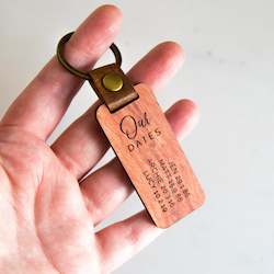 Naturopathic: Our Dates Key Ring