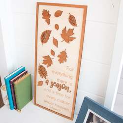 Naturopathic: There is a season Wall Art