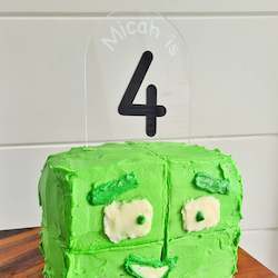 Naturopathic: Numberling Cake Topper