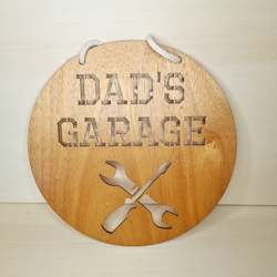 Naturopathic: Dad's Garage Sign - SECONDS