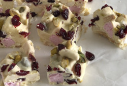 Specialised food: Festive White Chocolate Rocky Road, 6 squares