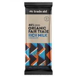 Specialised food: Trade Aid 40% Rich Milk Chocolate 200g