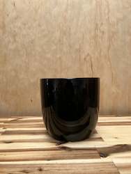 Round Vase - Black/White 17cm