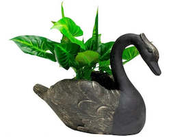 Gift: 50cm Fibre Clay Swan Planter