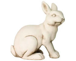 Fibre Clay Rabbit Statue 45cmh