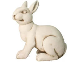 Fibre Clay Rabbit Statue 40cm