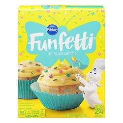General store operation - mainly grocery: Pillsbury Funfetti Cake Mix with Candy Bits 15.25oz