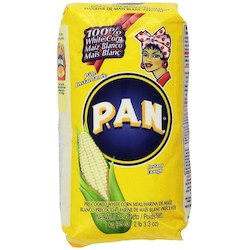 General store operation - mainly grocery: PAN White Corn Meal Flour 35oz/1kg