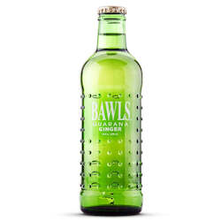 General store operation - mainly grocery: BAWLS Guarana Ginger Ale Bottle 10oz/295ml