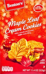 Bentons Maple Leaf Cream Cookies