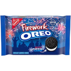 General store operation - mainly grocery: Nabisco Oreo Firework cookies 12.2oz/345g