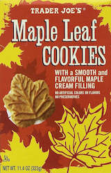 Trader Joes Maple Leaf Cookies 11.4oz/323g