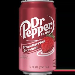 Dr Pepper Strawberries & Cream  Can 12floz/355ml