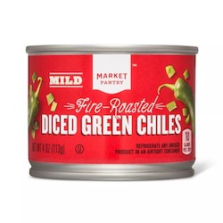 General store operation - mainly grocery: Market Pantry Diced Green Chiles Mild 4oz