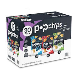 PoPchips Variety 30 Pack 0.8oz/22.6g (Best Before Aug 2023)