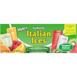 Wylers Italian Ices Freezer Pops 6pk