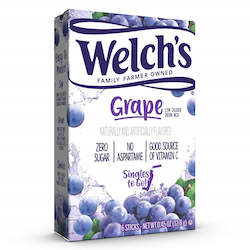 General store operation - mainly grocery: Welchs Singles to Go Grape drink mix 0.45oz/12.8g