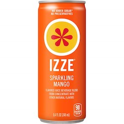 Izze Sparkling Juice Mango 8.4floz/248ml