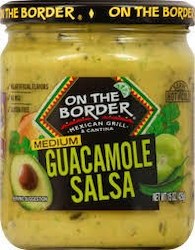 General store operation - mainly grocery: On The Border Guacamole Salsa Dip 11.5oz/326g