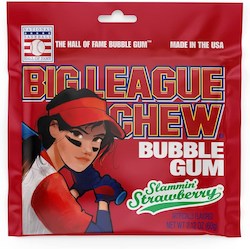 General store operation - mainly grocery: Big League Chew Slammin Strawberry 2.12oz/60g