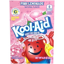 General store operation - mainly grocery: Kool Aid Drink Mix Pink Lemonade 0.23oz/6.5g