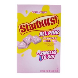 Starburst Singles to go All Pink Strawberry 6pk 0.43oz/12.2g